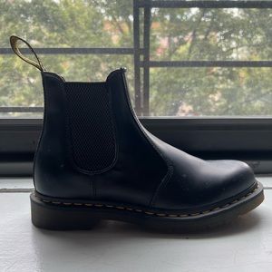 Doc Martens Black Leather Chelsea Boots (Women’s 10)